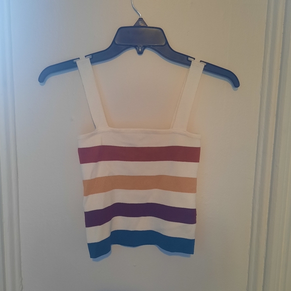 Forever 21 Striped and Cropped Sweater Tank - Picture 3 of 4